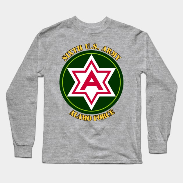 Sixth U.S. Army Long Sleeve T-Shirt by MBK